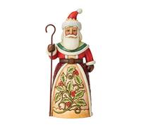 Enesco Jim Shore Heartwood Creek Ivy Holly and Day so Jolly Santa Pint-Sized Figurine, 5.25 Inch, Multicolor
