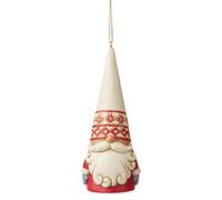 Enesco Jim Shore Heartwood Creek Nordic Noel Gnome Hanging Ornament, 4.72 Inch, Multicolor for Christmas
