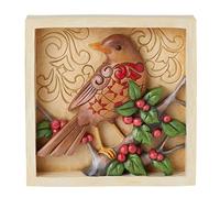 Enesco Jim Shore Heartwood Creek Robin Decorative Plaque