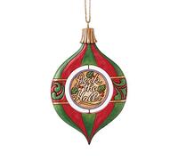Enesco Jim Shore Heartwood Creek Santa and Tree Rotating Hanging Ornament
