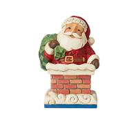 Enesco Jim Shore Heartwood Creek - Santa in Chimney - mini figurine