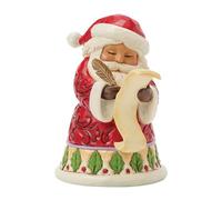Enesco Jim Shore Heartwood Creek Santa Making a List Miniature Figurine, 3.86 Inch, Multicolor