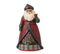 Enesco Jim Shore Holiday Manor Santa W/bell Figurine