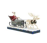Enesco Jim Shore Jack Skeleton In Sleigh Figurine