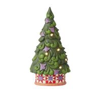 Enesco Jim Shore Led Tree Star Pattern Base Figurine
