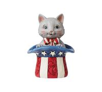 Enesco Jim Shore Mini Patriotic Kitten Figurine