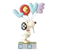 Enesco Jim Shore Peanuts Snoopy with Love Balloon Figurine, 7.5 Inch, Multicolor
