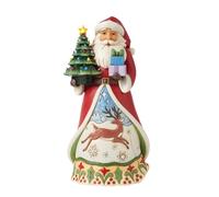 Enesco Jim Shore Santa With Vintage Led Tree Figurine