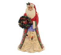 Enesco Jim Shore Santa with Wreath Christmas Figurine 6005247 New