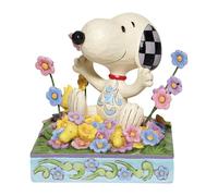 Enesco Jim Shore Snoopy In Bed Of Flowers Fig Figurine