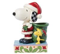 Enesco Jim Shore Snoopy Santa With Bag Figurine