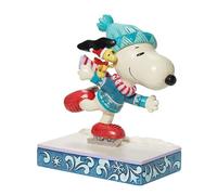 Enesco Jim Shore Snoopy Woodstock Skating Figurine