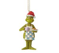 Enesco Jim Shore The Grinch in Apron with Cookies Ornament 5.25 Inch 6010786