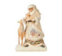 Enesco Jim Shore Ww Santa With Fawn Figurine
