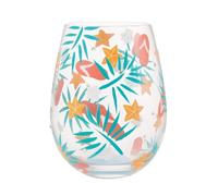 Enesco Lolita Beachful Bliss Stemless Wine Glass Drinking Glasses