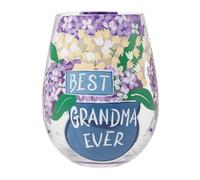 Enesco Lolita Best Grandma Ever Stemless Wine Glass Drinking Glasses