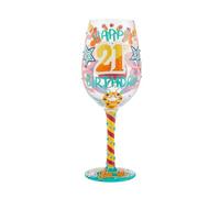 Lolita Happy 21st Birthday Wine Glass Drinking Glasses