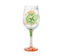 Enesco Lolita Happy 60th Birthday Wine Glass Drinking Glasses