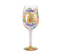 Lolita Happy 70th Birthday Wine Glass Drinking Glasses