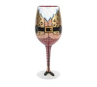 Enesco Lolita Snazzy Santa Wine Glass
