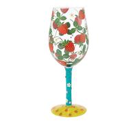 Enesco Lolita Strawberry Wine Glass Drinking Glasses