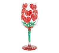 Enesco Lolita Valentine's Bouquet Wine Glass Drinking Glasses