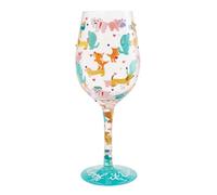 Enesco Lolita Woof It Up Wine Glass