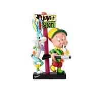 Enesco Looney Tunes by Romero Britto Elmer Fudd & Bugs Bunny Figurine