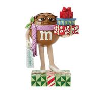 Enesco M&M's by Jim Shore Brown Character Holding Figurine, 5.51 Inch, Multicolor