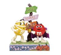 Enesco M&M's by Jim Shore Halloween Red and Yellow Characters in Costume Figurine, 7.28 Inch, Multicolor