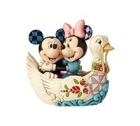Enesco Mickey And Minnie Statue On Swan 15Cm