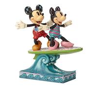 ENESCO Minnie Mickey Surfboard Figurine - Black