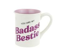 Enesco Our Name is Mud Badass Bestie Mug, 16 oz.