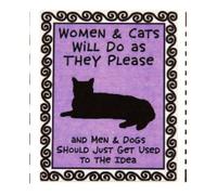 Enesco Our Name Is Mud by Lorrie Veasey Women Cat Magnet, 1/4Inch