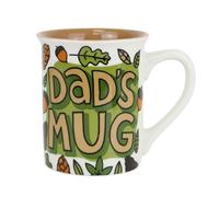Enesco Our Name is Mud Dad's Mug Greeting Card Coffee Mug, 16 Ounce, Multicolor