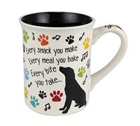 Enesco Our Name is Mud Every Snack You Make Pet Dog Coffee Mug, 16 Ounce, Multicolor