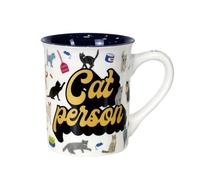 Enesco Our Name is Mud Pets Cat Person Start Talking Warning Coffee Mug, 16 Ounce, Multicolor