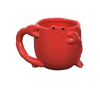 Enesco Our Name is Mud Smiling Crab Sculpted Coffee Mug, 9 Ounce, Red
