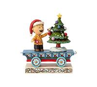 Enesco Peanuts by Jim Shore 12 cm Linus Car Figure, Multi-Colour