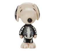 Enesco Peanuts by Jim Shore Halloween Collection Snoopy Dressed as a Skeleton Miniature Figurine- Resin Hand Crafted Painted Collectible Peanuts Snoopy Mini Figurines Home Decor Statue, 3.25 Inch