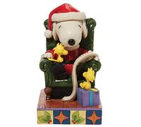 Enesco Peanuts by Jim Shore Santa Snoopy and Woodstock Figurine, 4.33 Inch, Multicolor