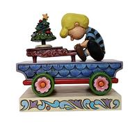 Enesco Peanuts by Jim Shore Schroeder Christmas Concerto Train Car Figurine, 3.75 Inch, Multicolor