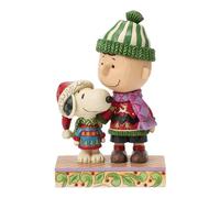 Peanuts by Jim Shore Cosy Christmas Pals Snoopy & Charlie Brown Christmas Figurine