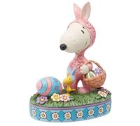 Enesco Peanuts by Jim Shore Snoopy and Woodstock Easter Bunnies Figurine, 6 Inch, Multicolor