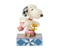 Enesco Peanuts By Jim Shore Snoopy and Woodstock Roller Skating Figurine