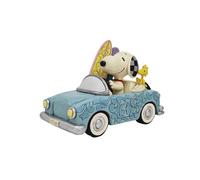 Peanuts By Jim Shore Snoopy and Woodstock Surfboard Car Figurine