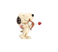 Enesco Peanuts by Jim Shore Snoopy Cupid Love Miniature Figurine, 3 Inch, Multicolor | Hand-Painted