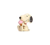 Enesco Peanuts by Jim Shore Snoopy with Ice Cream Miniature Figurine, 2.75 Inch, Multicolor