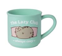 Enesco Pusheen The Cat The Lazy Club Always Cozy Coffee Mug, 18 Ounce, Green
