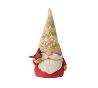 Enesco Redbird Beauty (Gnome with Bird Figurine) - Heartwood Creek by Jim Shore,Multicolor,4.72 Inch